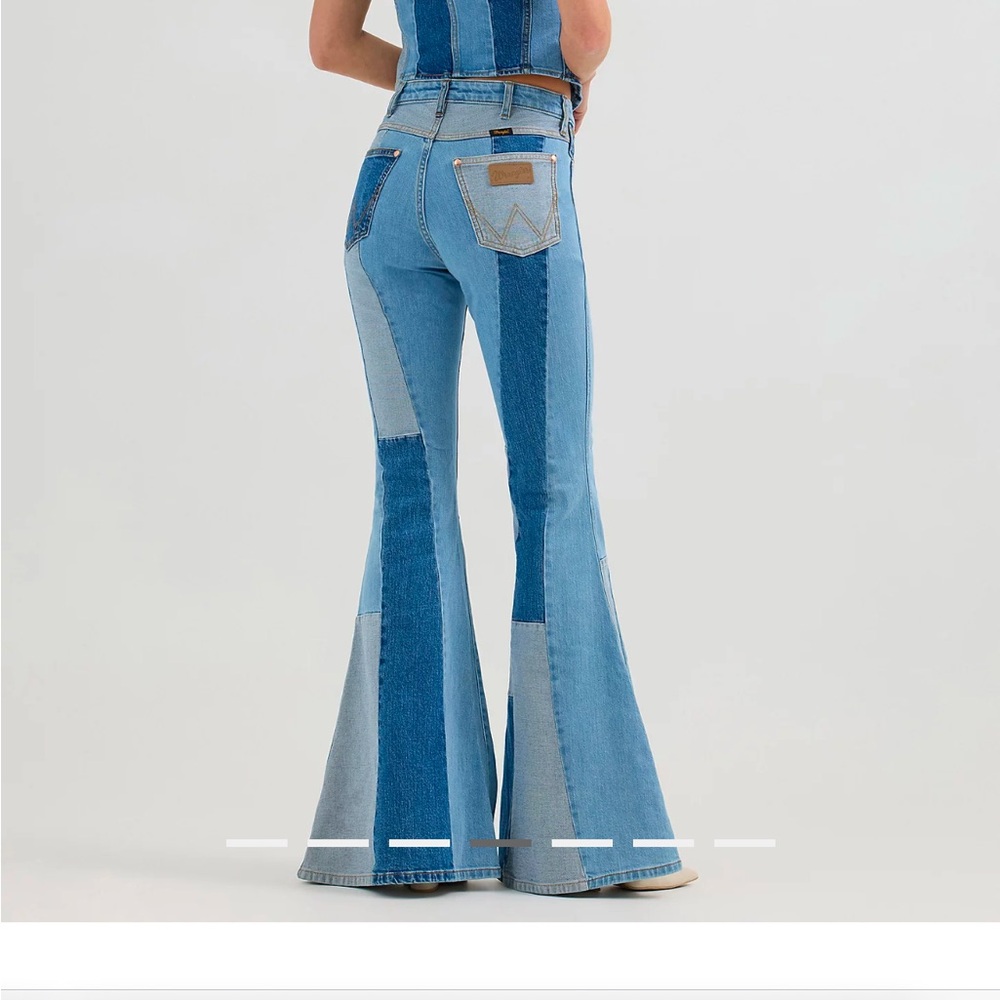 WRANGLER X LAINEY WILSON PATCHWORK BELL BOTTOMS